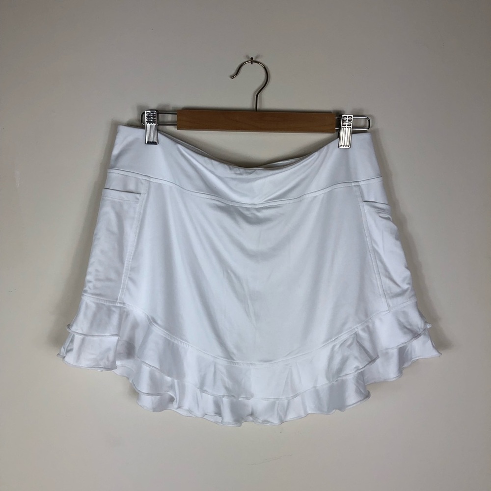 Kyodan | White Ruffle Sports Skirt NEW